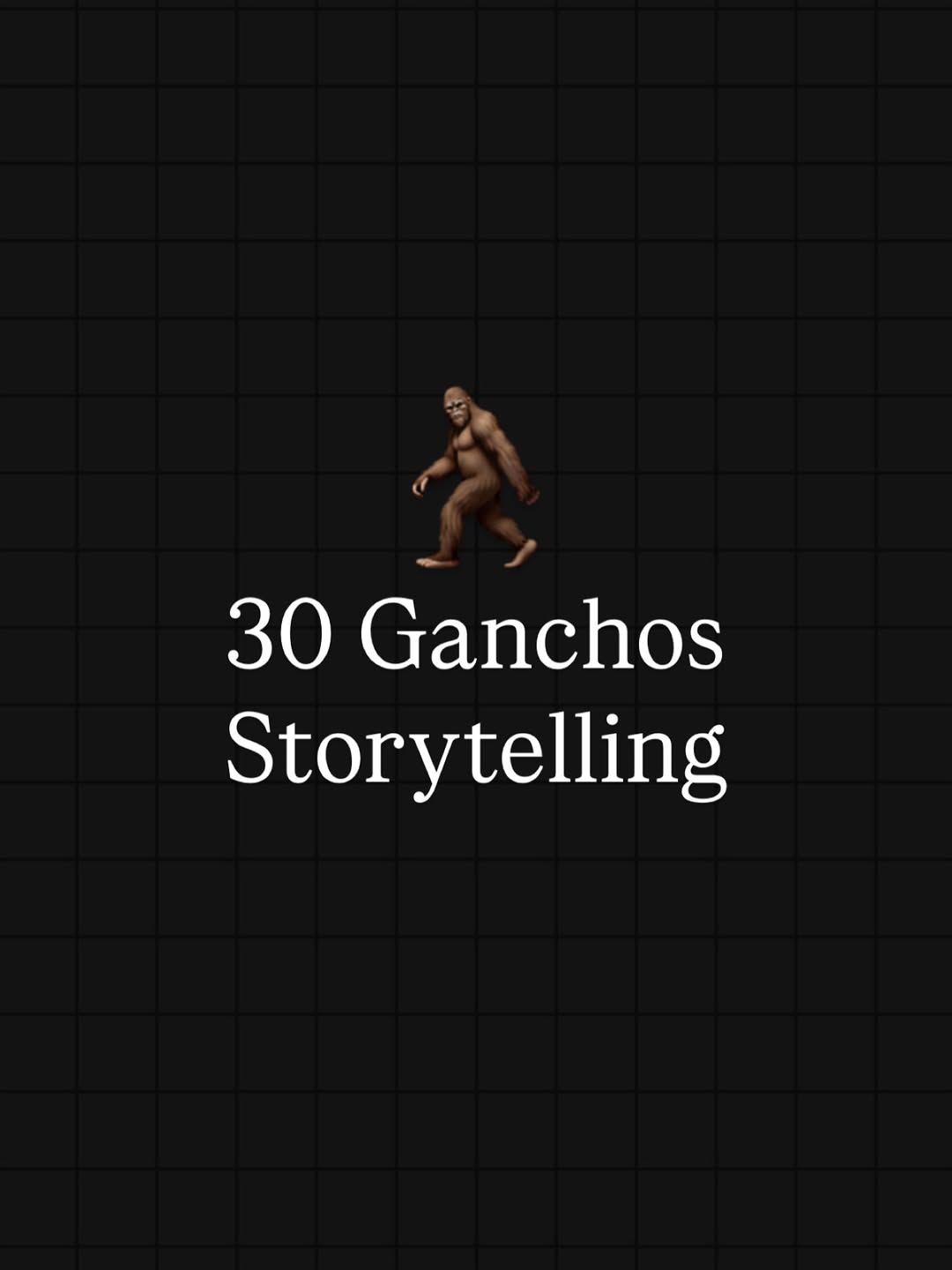 A sacada do emoji do pé grande com a música do stranger things para retratar o conteúdo sobre “ganchos de contar histórias” foi perspicácia tá 👍🏻